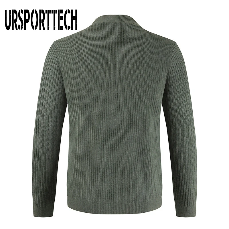 Spring Autumn Cardigan Sweater Men Thick Slim Fit Sweater Coat Jumpers Knitwear High Quality Korean Style Casual Mens Sweaters