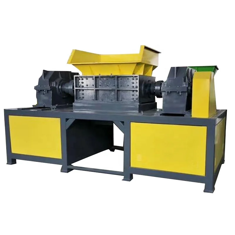 Good Supplier Mobile Double Shaft Industrial Tyre Tire Shredder Shredding Machine Made In China CN Garage Tools