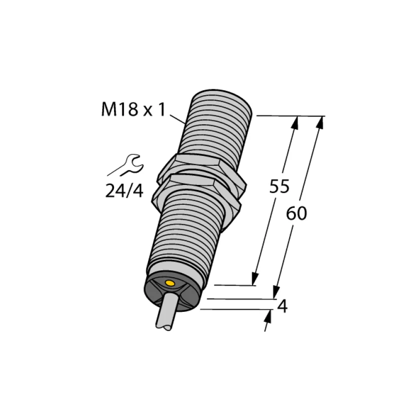 Inductive Capacitive 4-Wire Analog Sensing Probe Ranging Sensor BI5-M18-LIU Proximity Switch