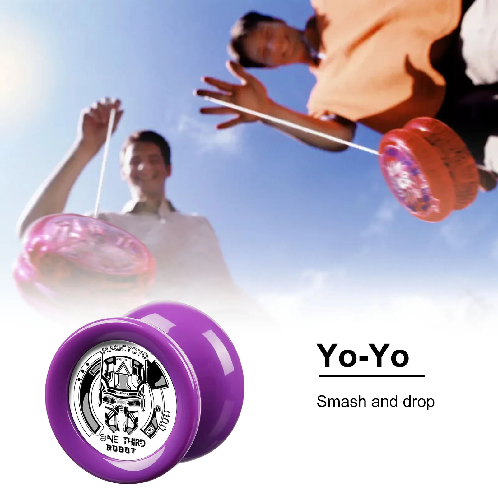 Professional Yoyo Alloy 8 Ball U Bearing Lightweighted Yoyo for Amateur Beginner Professional Player Gift for Kids