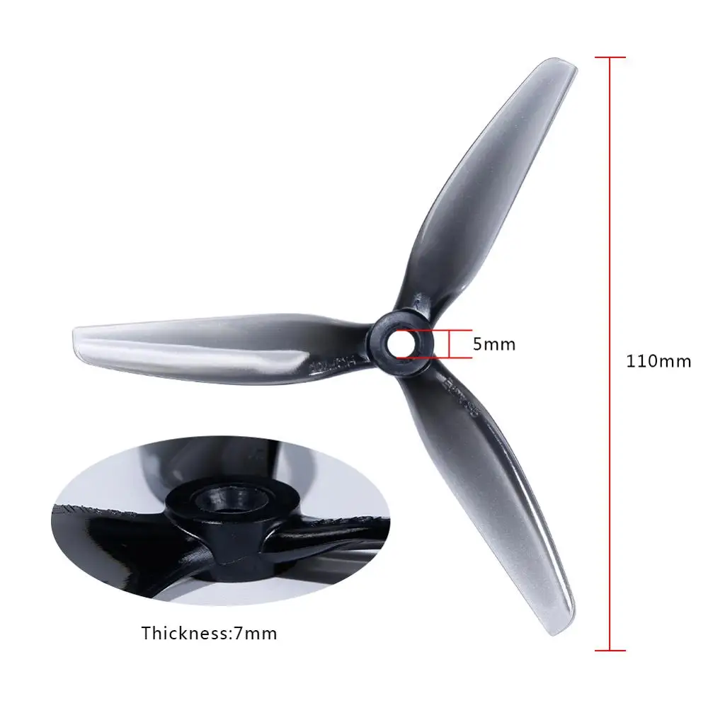 HQprop HQ Ethix S5 5040 Propeller 5X4X3 5inch 3-Blade Prop For RC DIY FPV Racing Drone