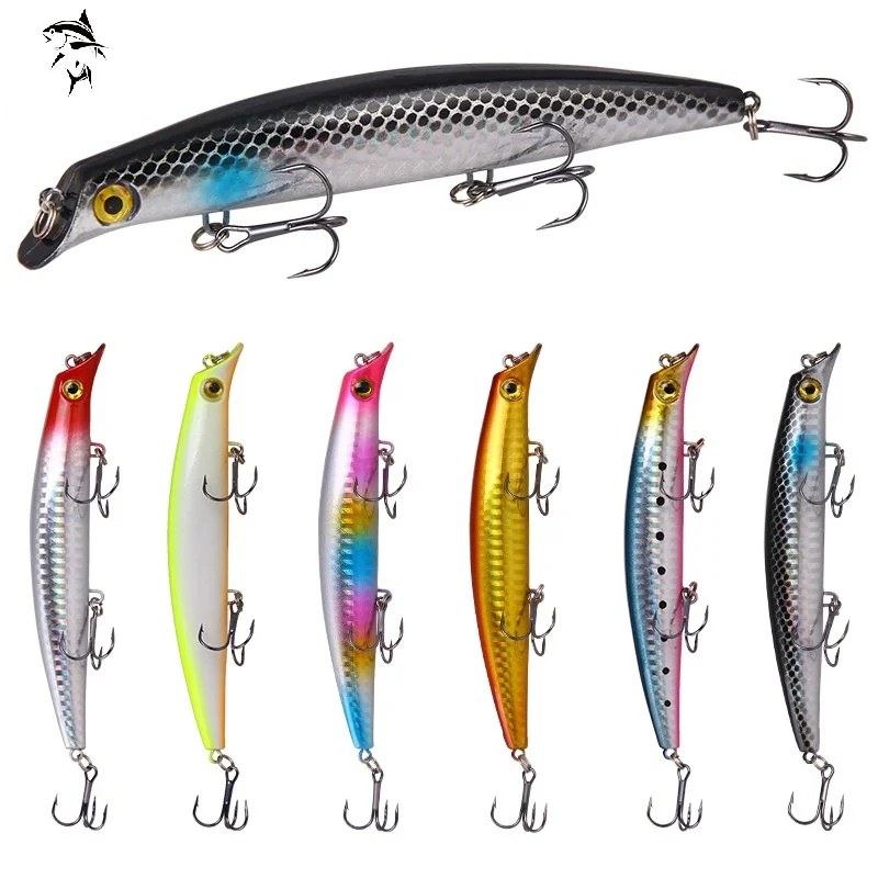 Popper Surface Hard Bait Artificial Wobblers 125mm13g Pike Trolling Carp Fishing Tackle 6pcs Crankbaits Fishing Lures Sea Topwar