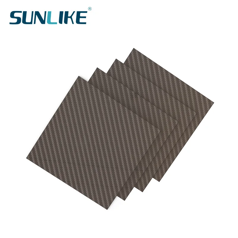 245MM X 300MM Matte Surface 3K Carbon Fiber Sheet Plate Panel 0.5mm 1mm 1.5mm 2mm 3mm 4mm 5mm High Composite Hardness RC Model