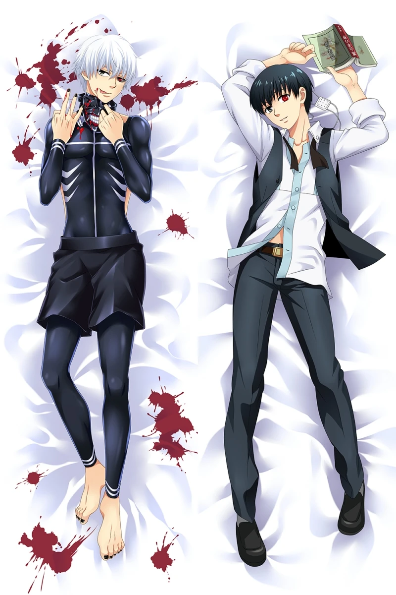 Anime Tokyo kaneki ken Cosplay Dakimakura Pillow Case Hugging Body