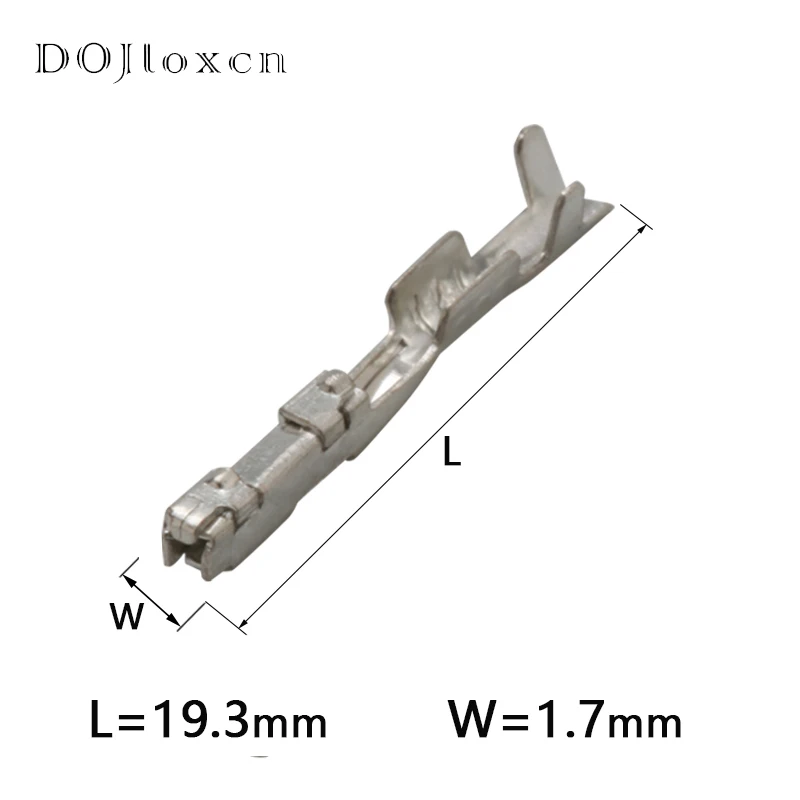 50/100/200/500 Pcs  8100-3617 Automotive Wiring Connector Metal Pins Splice Crimp Terminals Plug-in Copper Terminal 0.6/2.0mm