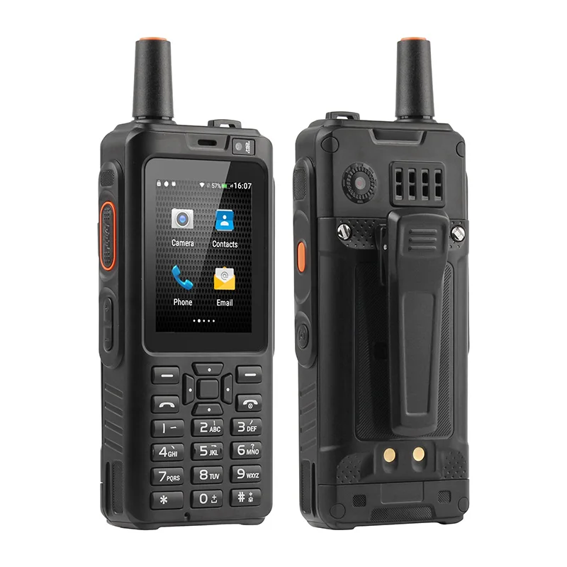 UNIWA-impermeável Quad Core Android Smartphone 4G Walkie Talkie, telefone móvel, tela robusta, F40 Zello, 4000mAh, 2.4 "Touch Screen