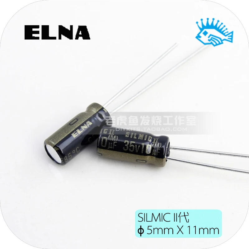 5pcs/50pcs 35V10uF 35V SILMIC II RFS ELNA Original Fever Audio Fever Electrolytic Capacitor