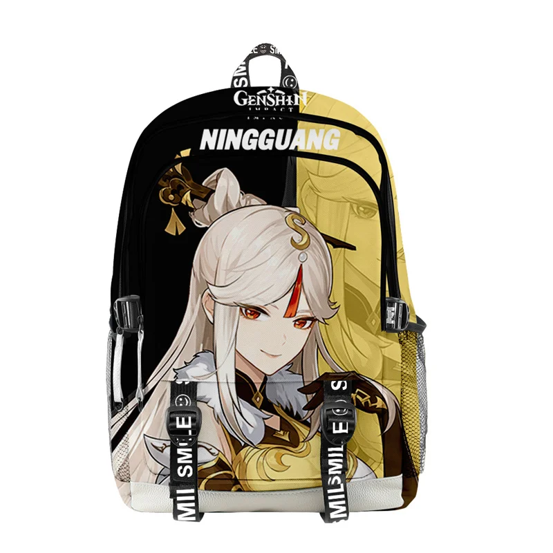 Genshin Impact wasserdichte Kinder Schult aschen für Jungen Mädchen Rucksack ortho pä dische Schule Rucksack Grundschule Schult asche Bücher tasche