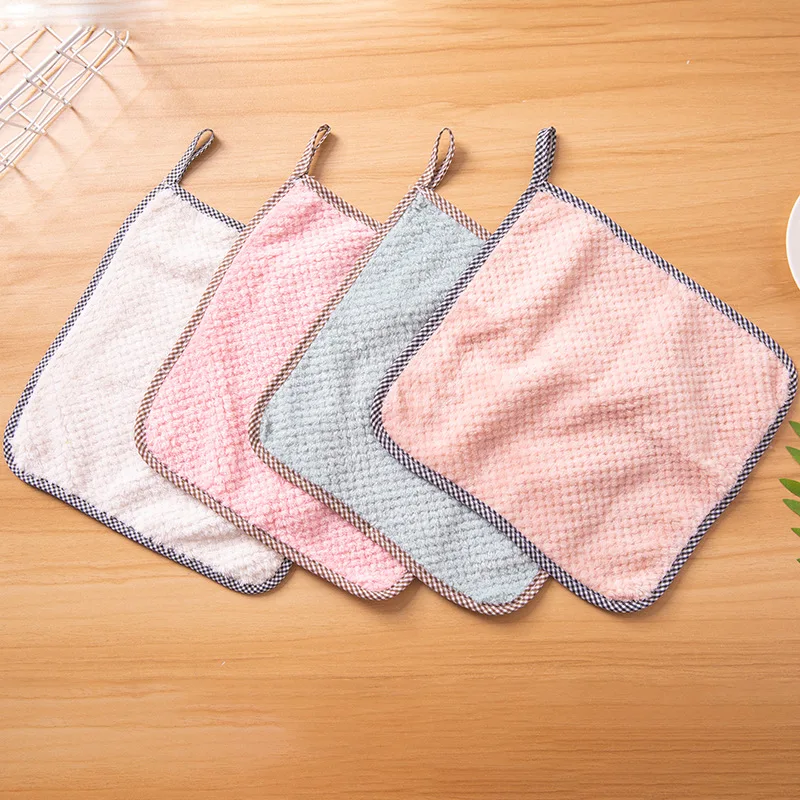 

Home Microfiber Cleaning Cloth Towels Kitchen Absorbent Thicker Cloth Cleaning Micro Fiber Wipe Furniture Table Kitchen Towel