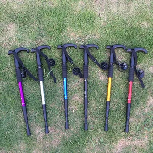 Anti -Schock -Trekking Ultralveve Pole Spaziergänge einstellbare Teleskop -Muto für nordische Camngalas 12 Hauptverkaufsschockbäder - №12