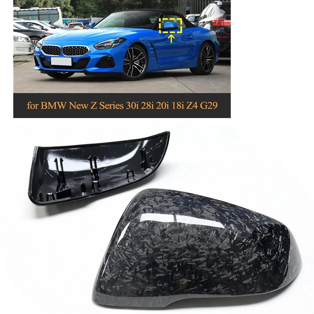 

Side Rear View Cap Carbon Fiber Clip On Mirror Cover For BMW F40 F52 F53 F44 F45 F46 Z4 G29 X1 F48 F49 X2 F39 Toyota Supra A90