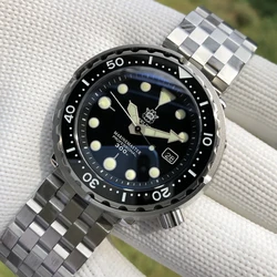 Steeldive Mens Dive Watches Men Automatic Watch Tuna Mechanical Wristwatch 300M Waterproof Luminous NH35 Sapphire Ceramic Bezel
