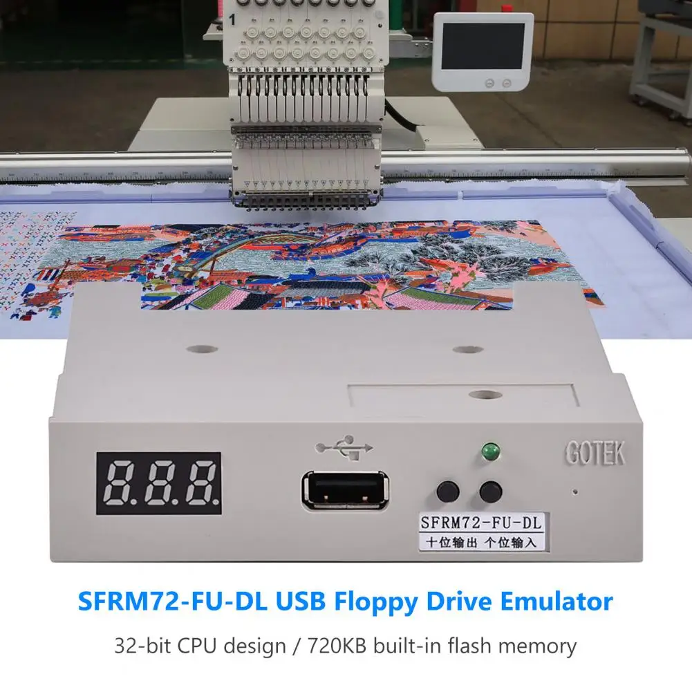 Practical Floppy Drive Emulator  Widely Compatible Data Storage USB Floppy Emulator  720KB 32-bit CPU Floppy Drive Emulator
