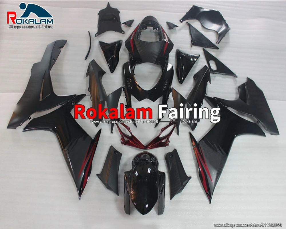 

Для Suzuki K11 GSXR600 GSXR750 2011 2012 2014 2013 2015 2016 GSX-R750 600 17 18 19 черный обтекатель мотоцикла (литье под давлением)