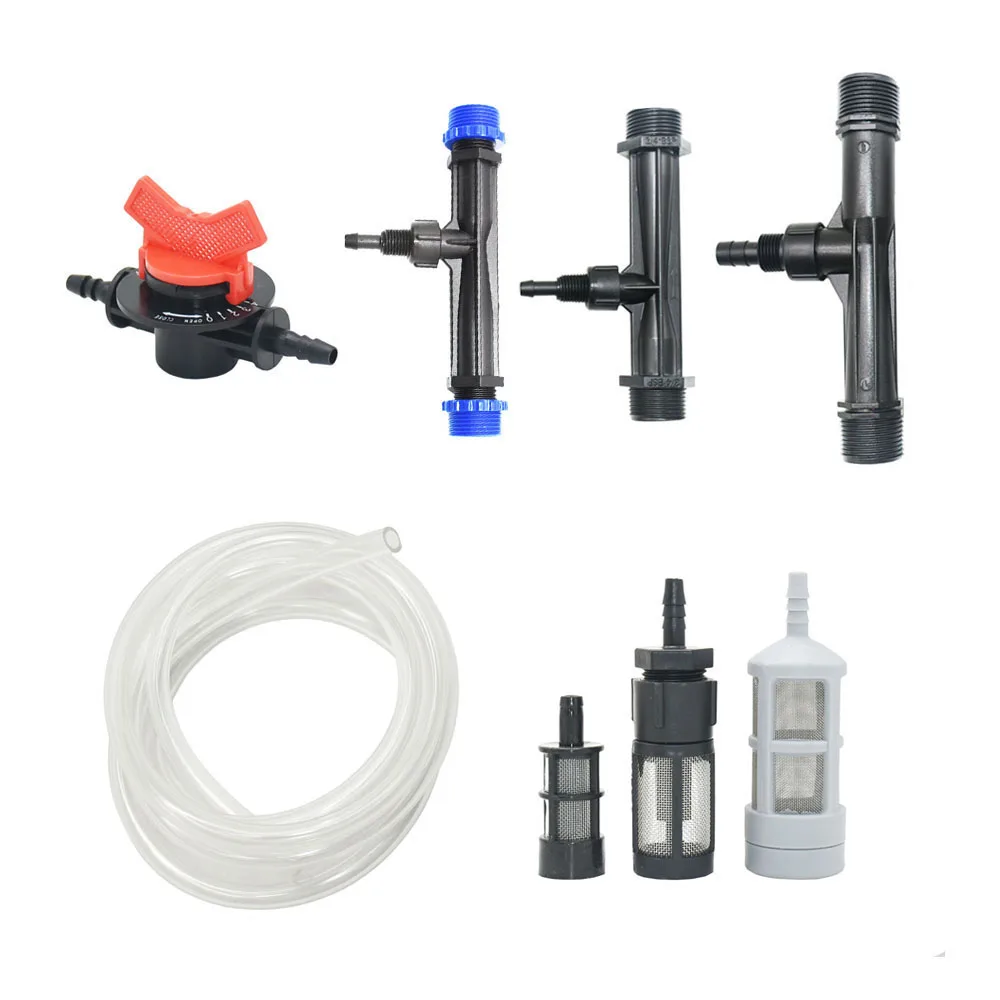 

Irrigation Venturi Tube 1/2" 3/4" 1" 1.5" Male Thread Agriculture Venturi Fertilizer Injector Automatic Fertilization Tap 1 Pcs