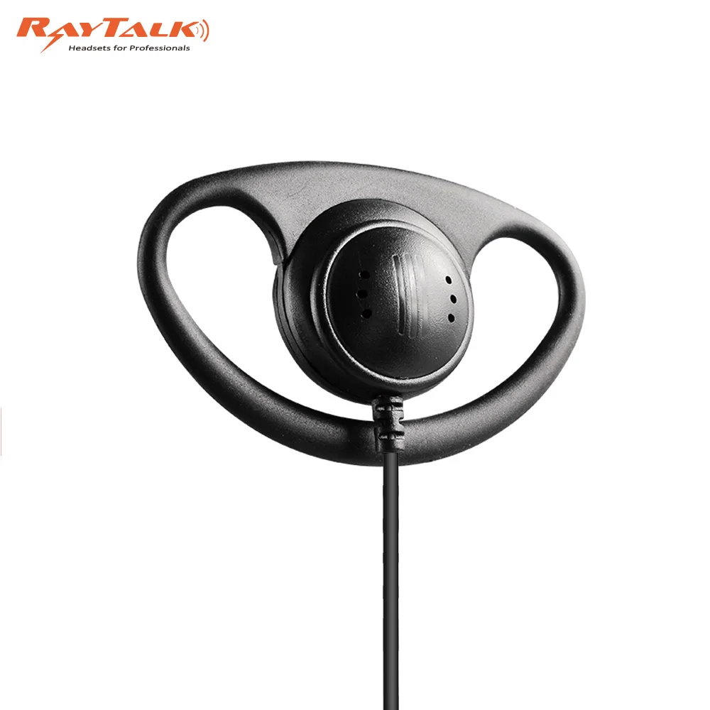 D shape earpiece headset with Lapel PTT / Mic for two way radio TPH700, High quality free shipping