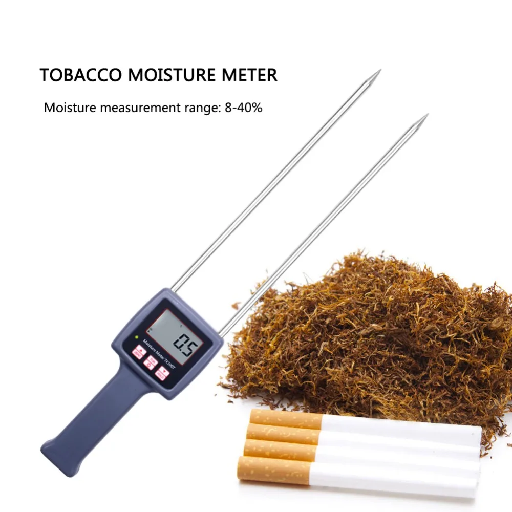 

TK100T Portable Digital Tobacco Moisture Meter Tester Detector Measuring range 8%-40%