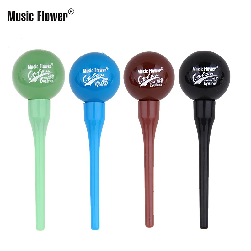 Musicflower Een Swell Mei Cai Shui Xing Eyeliner Dikke Zwarte Waterdichte Niet Smudge Eyeliner Lollipop M2021