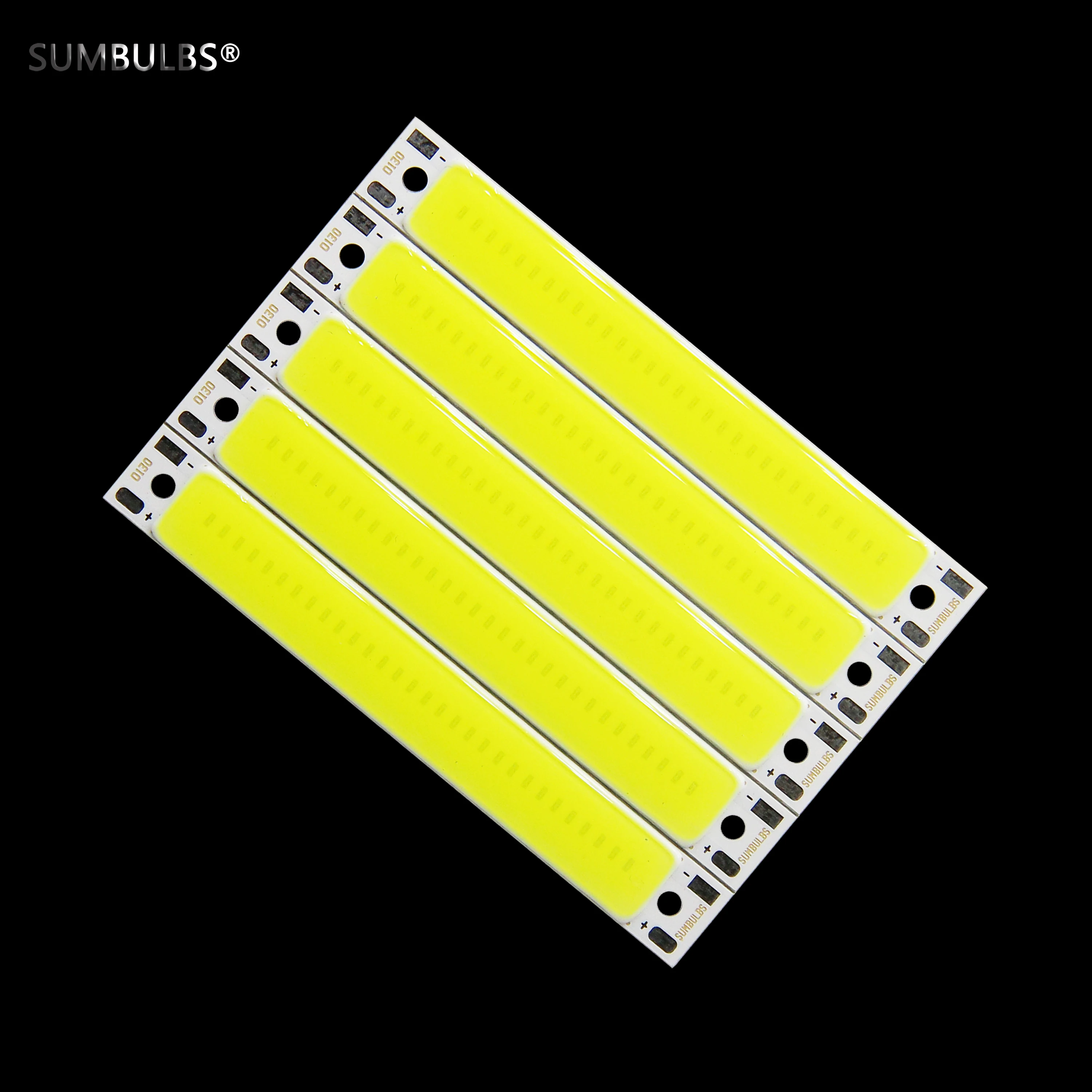 10pcs 60mm Bar LED COB Strip Light Source for Bicycle Taillights 3V 3.7V Cold Warm White Blue Red for DIY Work Bulb