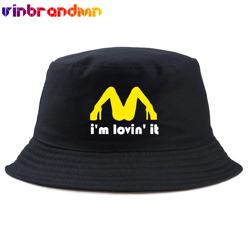 I\'m Loving It Inapropriate Offensive Sex Unisex Panama Bucket Hat Cotton Hat Sun Visor Fishing Fisherman Women Men Hat