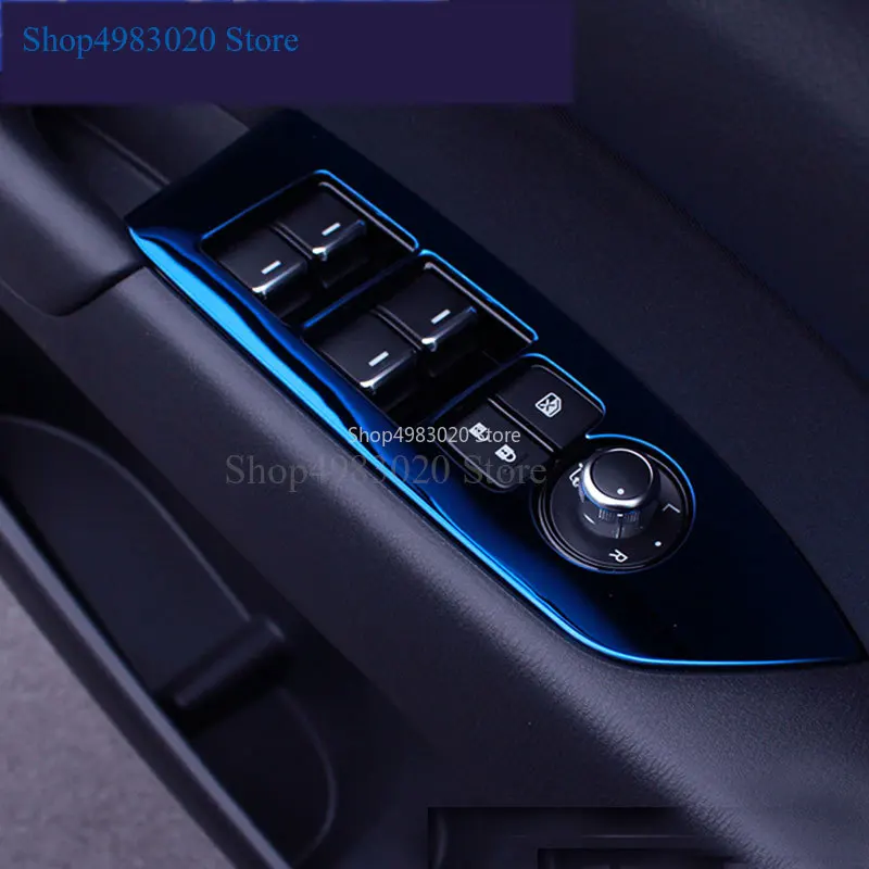 Vtear For Mazda CX-5 CX5 2017-2019 Inner door armrest Car Window Switch Adjust Elevator Panel Trim Cover Interior accessories