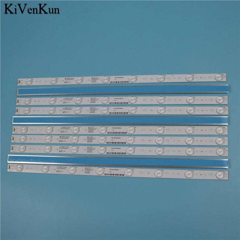 Brand New TV Lamps LED Backlight Strips For Telefunken TF-LED48S39T2S HD TV Bars LE48D8-03(D) PN:30348008220 Kit LED Band Rulers