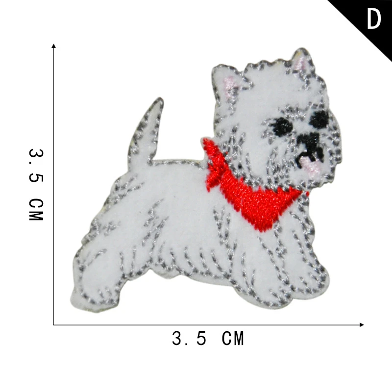 Adesivi Patch orso bianco cartone animato per vestiti Jcaket Badge Applique ricamo ferro su toppe animali per zaino decorazioni fai da te