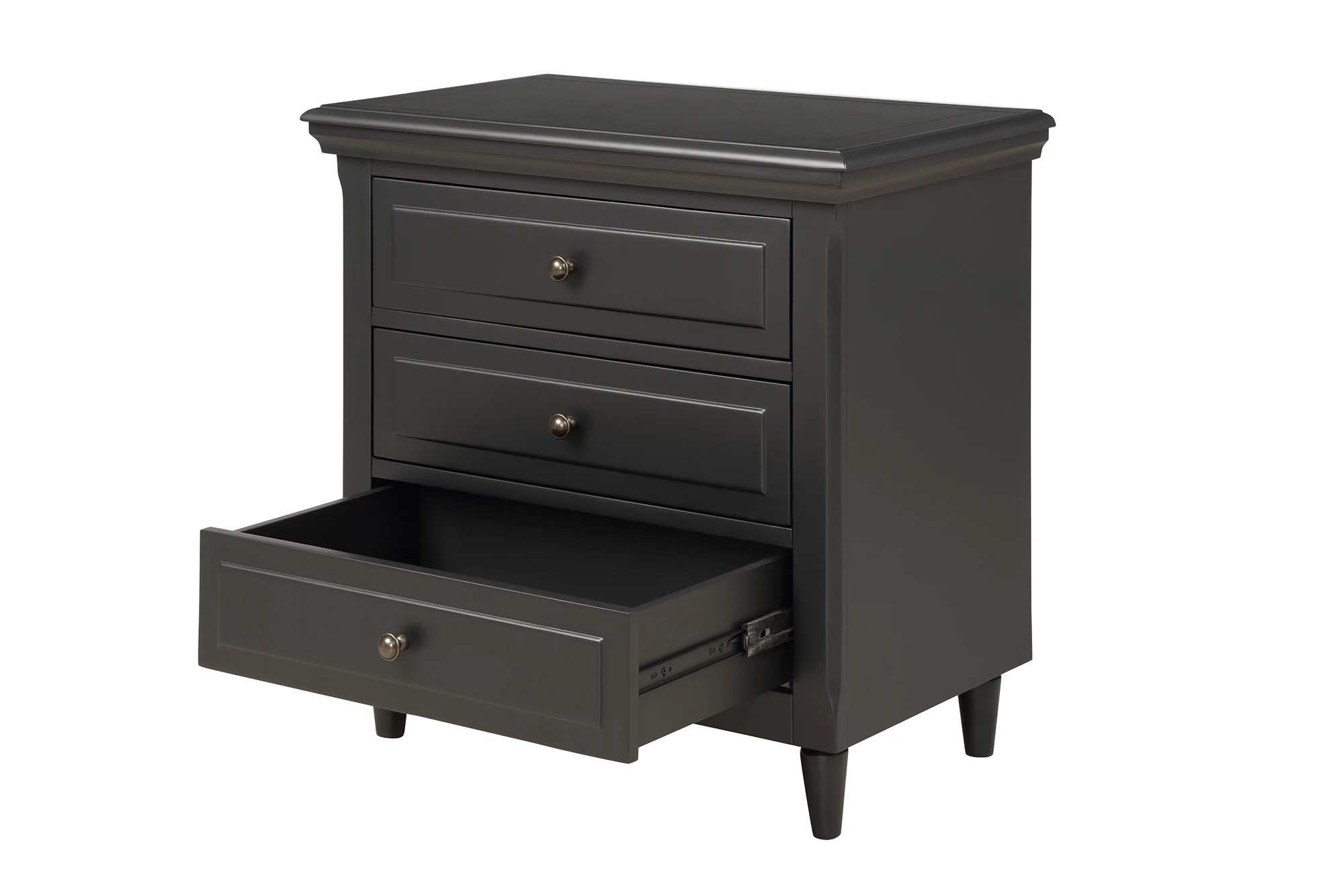 3-Drawer Nightstand Storage Wood Cabinet Side Table