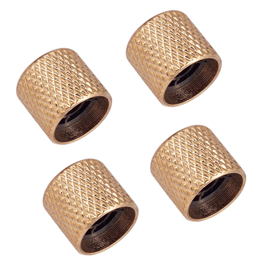 Pack of 4 PCS Iron Electric Guitars Volume Tone Knobs Buttons for Electric Guitar/Bass Parts