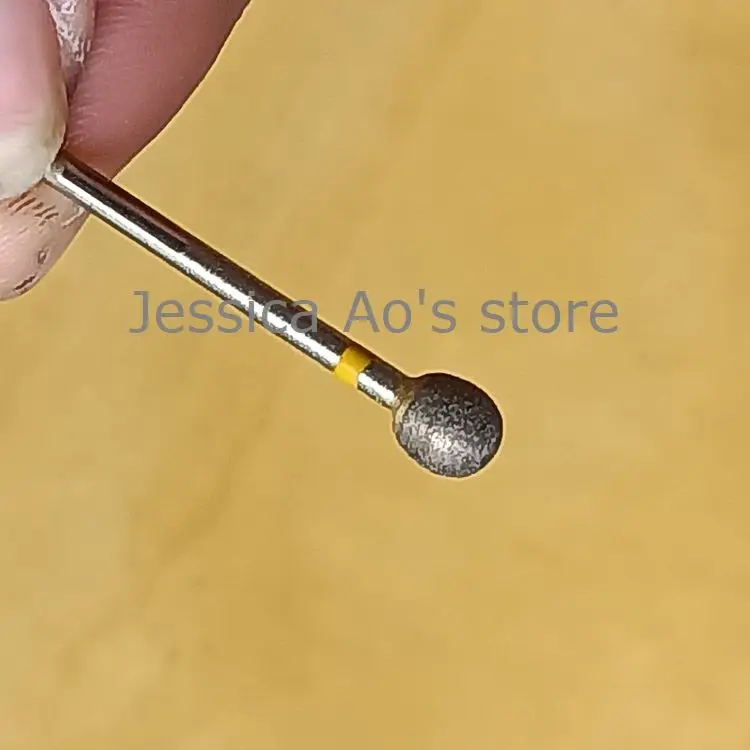 2.35mm Shank 600Grit Bronze Sintered Diamond Grinding Head Fine Sand Grinding Rod Burnisher Jade Jewelry Porcelain Polishing