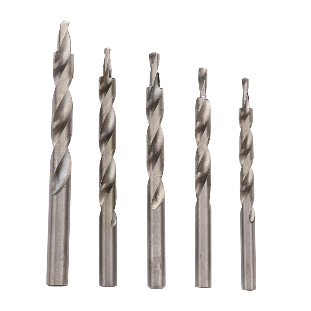 4-8/5-9/5-10/6-10/8-12mm Woodworking Drill Bit Replacement HSS Twist Step Drill Bit Tool for Manual-Pocket Hole System