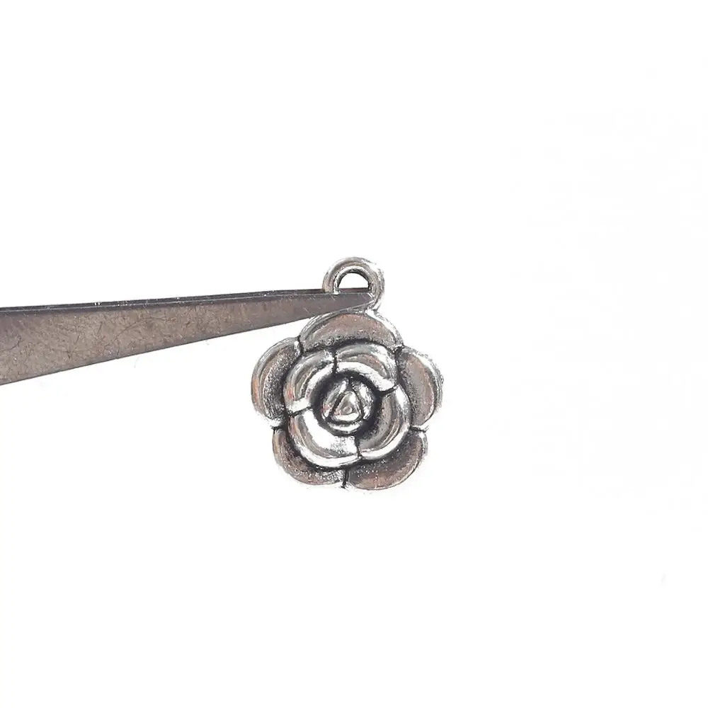 10-50pcs Silver Plated Mixed Styles Horseshoe Stars Moon Flower Charm Pendants for DIY Earring Necklace Bracelet Jewelry Making