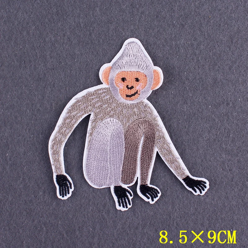 Iron On Patch Cute Cartoon Animal Patch On Clothes Lovely Monkey ricamo Patch per abbigliamento fai da te Bird Stripe Apparel Decor