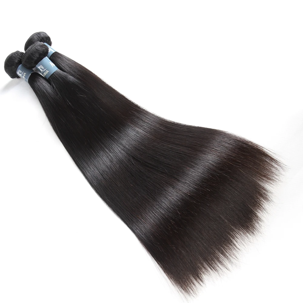 Бразильские пучки волос, бразильские прямые пучки волос, 28-дюймопряди чки волос Remy, 3 4 пупряди, длипряди