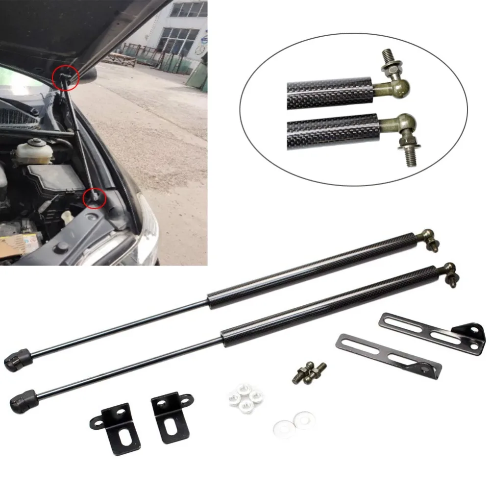 for Toyota Highlander Kluger XU40 2007-2013 Auto Front Hood Bonnet Modify Gas Struts Lift Support Shock Damper Carbon Fiber Rods