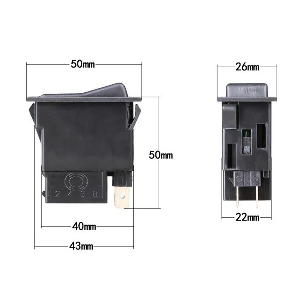 Car Switch 4Pins Fog Light Rocker Switch Button On/Off Button For Car Truck Tailer Motorcycle Boat RV Marine Car Accessories