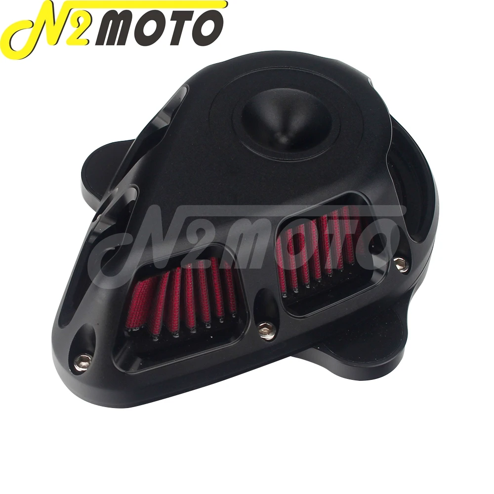 Multi-Angle Air Cleaner Air Filter Black For Harley Dyna Touring Road King Softail Fat Boy Street Glide FLHT Air Filter Cleaner