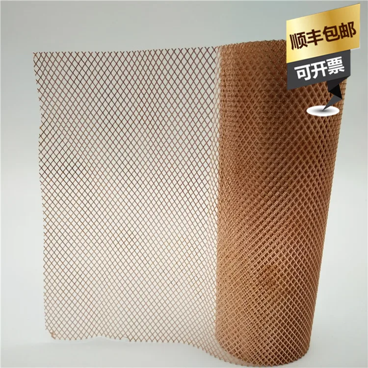 Electrode Copper Plate Mesh Brass Net for Laboratory Red Copper Mesh Diamond Copper Mesh Punched Copper Plate Mesh