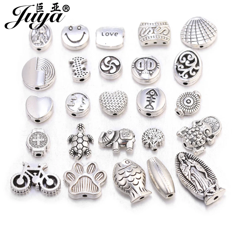 20 sztuk rybka serce korona krzyż koraliki zwierząt ozdoba przekładki Charms dla DIY bransoletki naszyjniki akcesoria do wyrobu biżuterii dostaw