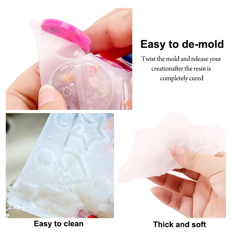 Silicone Earring Mold Kit Epoxy Resin Mold Kit With Jewelry Accessories For Women Earring Making Pendant DIY Jewelry Findings