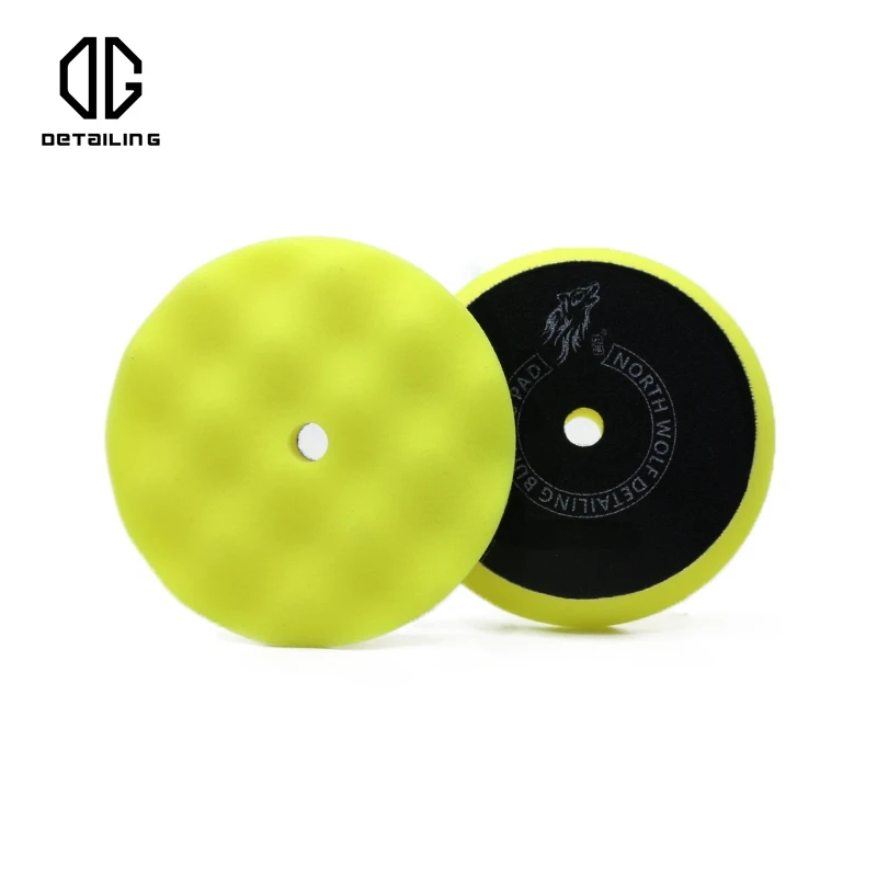 5 inch  Wave Style Foam Balance Buffing Pad 3 Step Orbital Polishing Pad for Rotary Backing Plate