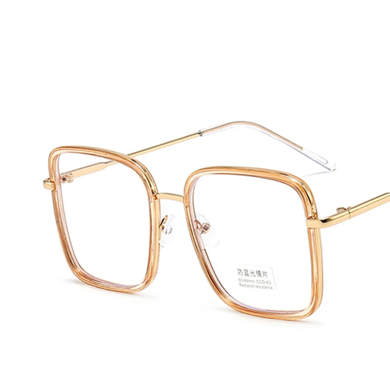 Tofox Lunettes Anti Lumière Bleue Métal Rectangulaires - Protection Écran Ordinateur Gaming Hommes Femmes