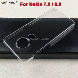 For Nokia 7.2 6.2 8.1 5.1 6.1 7 Plus 9 6 5 X7 X6 Glossy Snap Phone Case Crystal Invisible Hard PC Cover Clear Protect Back Shell