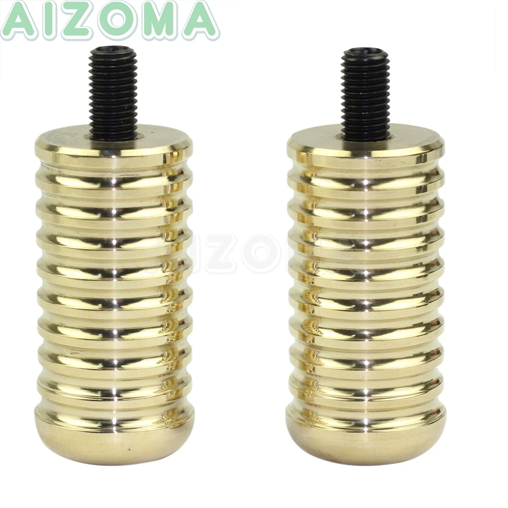 2x Brass Toe Shifter Peg Vintage Motorcycle Shift Lever Pegs for Harley Sportster 883 1200 883R 883L Foot Peg Footpeg Footrest