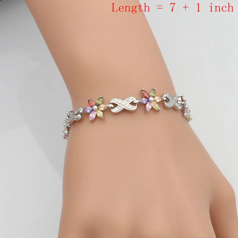 925 Sterling Silver Jewelry Multicolor Cubic Zirconia White Pearls Jewelry Sets For Women Necklace/Earring/Bracelet/Pendant/Ring view 2