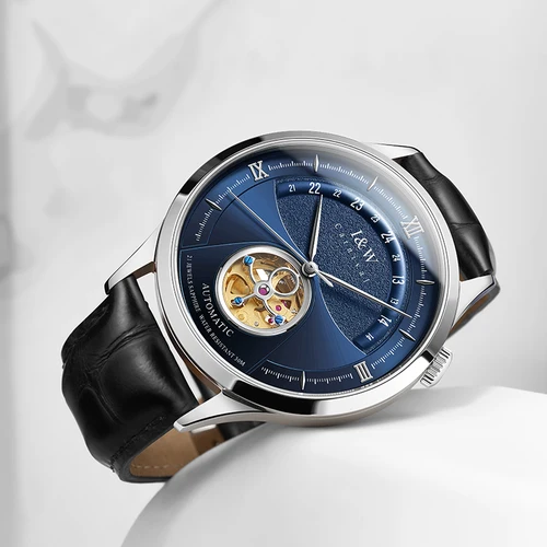 Imagen 2 del producto Reloj de carnaval suizo para hombre, Tourbillon mecánico automático, movimiento MIYOTA, relojes deportivos de lujo de zafiro para hombre, novedad de 2024