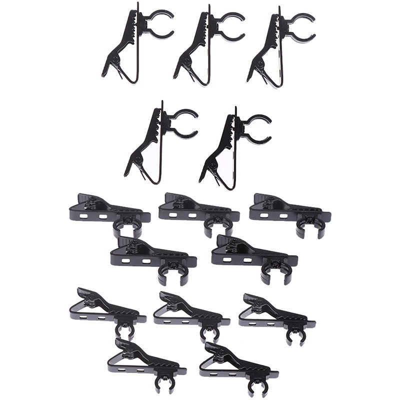 Hot 5pcs Microphone iron clip tie clip mic lapel collar clip microphone accessories