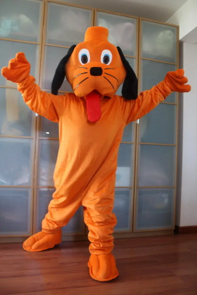 Disfraz profesional de Mascota de perro naranja, traje de fiesta de cumpleaños para adultos, disfraces de Halloween, ropa de Navidad