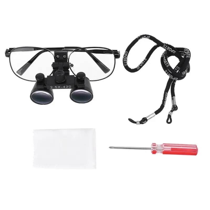 Dental Loupes 2.5X 3.5X Magnification Binocular Medical Magnifier Dentistry Surgical Optical Glass Lens Dentist Drop Ship