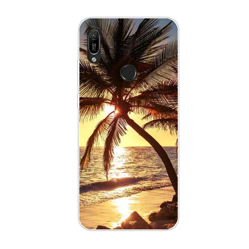 For Honor 8A Case huawei honor 8A prime cover Silicone TPU back Cover On Huawei Honor 8A JAT-LX1 Honor 8A prime JAT-L41 flower